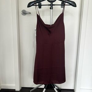 Aritzia Burgundy Slip Dress